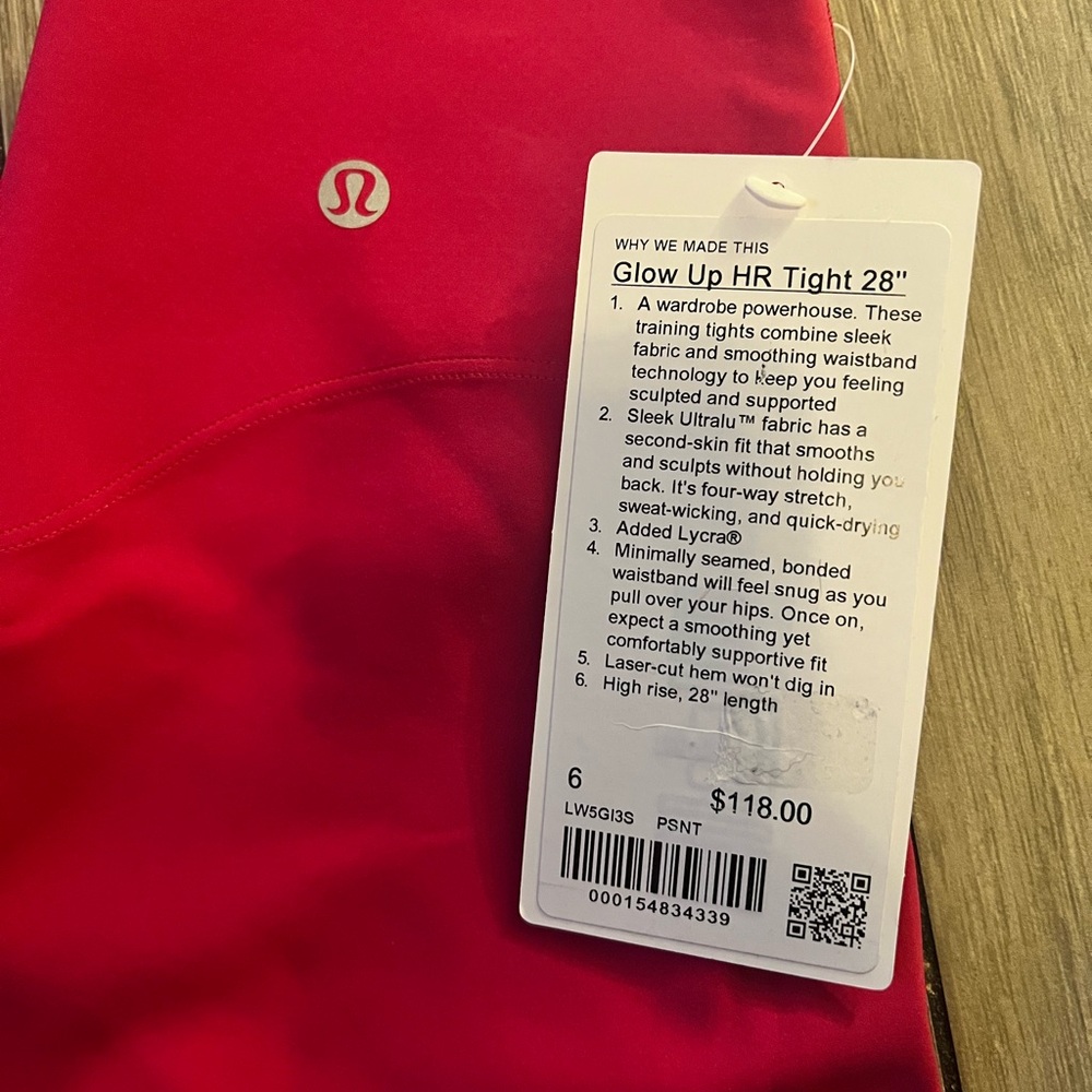 Lululemon  Glow Up High-Rise Tights